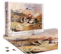 Lakeland Art World 1000 Piece Jigsaw Puzzle for Adults, Lake District Langdale Pikes, Challenging Landscape Jigsaw, Finished Size 68.5 x 49cm, for Puzzle Lovers