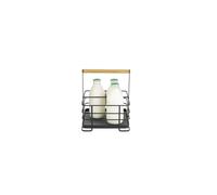 Lakeland Black Mesh Metal Milk Bottle Holder ? Holds 4 Standard Pint Bottles Rust-Resistant