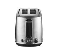 Lakeland Brushed Stainless Steel 2-Slice Toaster with Extra-Wide Slots, Bagel, Defrost and Cancel Functions, 6 Variable Browning Settings