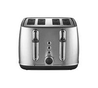 Lakeland Brushed Stainless Steel 4-Slice Toaster