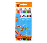 Lakeland Colourthin Colouring Pencils, Set of 12, School or Home Use, 0700077