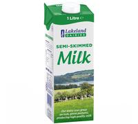Lakeland Dairies Long Life Semi Skimmed Milk 1ltr - 12 Pack