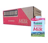 Lakeland Dairies Long Life Skimmed Milk, 500ml Cartons, Pack of 12