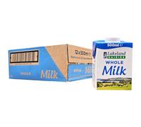 Lakeland Dairies Long Life Whole Milk, 500ml Cartons, Pack of 12