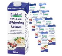Lakeland Dairies Real UHT Whipping Cream 35% Fat 12 x 1 Litre