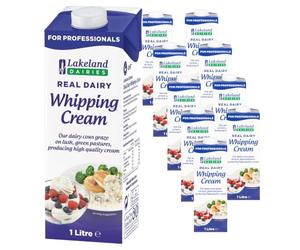 Lakeland Dairies Real UHT Whipping Cream 35% Fat 12 x 1 Litre