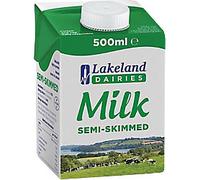 Lakeland DAIRIES UHT Semi Skimmed Milk 1.5 % 500 ml Pack of 12