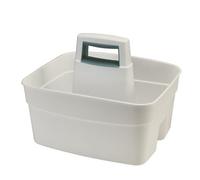 lakeland Deep Multipurpose Cleaning Caddy White - Tall Sides Prevent Items Falling Out Wipe-Clean