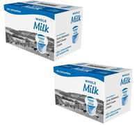 Lakeland Full Fat Milk Pots 12ml 2 x 120 (total 240 Portions) (Whole Milk) Suitable for Various Settings Single-Serve for Tea & Coffee