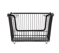 Lakeland Large Multi-Purpose Stackable Wire Storage Basket With Carry Handles