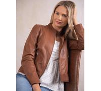 Lakeland Leather 'anthorn' Leather Jacket In Tan Tan 16