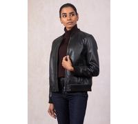 Lakeland Leather 'braithwaite' Leather Bomber Jacket In Black Black 16