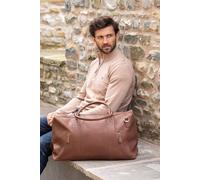 Lakeland Leather 'Discoverer' Large Leather Holdall Bag in Brown