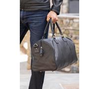 Lakeland Leather 'Discoverer' Medium Leather Holdall in Black Lakeland Leather Black