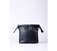 Lakeland Leather 'eskrigg' Leather Drawstring Cross Body Bag In Black Black One Size