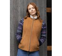 Lakeland Leather 'grange' Classic Sheepskin Gilet In Tan Tan M