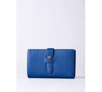 Lakeland Leather Icon Stud Large Leather Tab Purse In Blue Blue