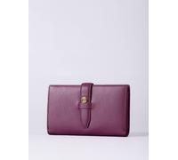 Lakeland Leather Icon Stud Large Leather Tab Purse In Cerise Cerise One Size