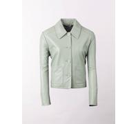 Lakeland Leather 'kendal' Collared Leather Jacket In Light Green Light Green 16