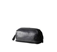Lakeland Leather Keswick Men's Real Leather Travel Toiletry Washbag (Black)
