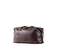 Lakeland Leather Keswick Real Leather Weekend and Overnight Holdall Duffle Bag in Brown