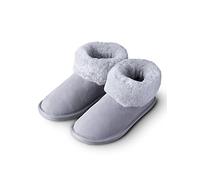 Lakeland Leather Ladies' Sheepskin Bootie Slippers (6 UK, Grey, numeric_6)