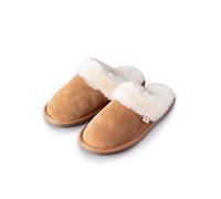 Lakeland Leather Ladies' Sheepskin Slider Slippers (7 UK, Tan, numeric_7)