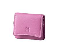 Lakeland Leather Ladies Small Leather Flapover Purse in Soft Pink Mauve