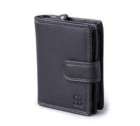 Lakeland Leather Ladies Small Leather Tab Purse in Black