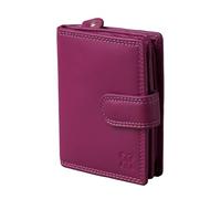 Lakeland Leather Ladies Small Leather Tab Purse in Cranberry