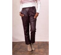 Lakeland Leather Leather Trousers In Burgundy Burgundy 16