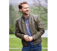 Lakeland Leather Men's Calder' Leather Jacket in Olive | Size: 40 Lakeland Leather Olive 40