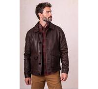 Lakeland Leather Men's 'Embleton' Leather Jacket in Brown | Size: 44 Lakeland Leather Brown 44