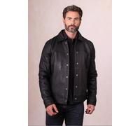 Lakeland Leather Men's 'Endmoor' Leather Jacket in Black | Size: 44 Lakeland Leather Black 44