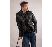 Lakeland Leather Men's 'Gosforth' Leather Coat in Black | Size: 48 Lakeland Leather Black 48