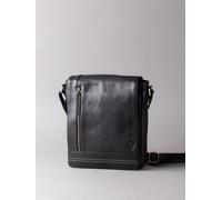 Lakeland Leather Men's 'Keswick' Medium Leather Messenger Bag in Black Lakeland Leather Black