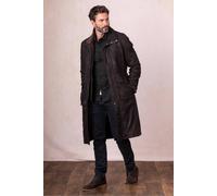 Lakeland Leather Men's 'Kielder' Long Leather Coat in Brown | Size: 50 Lakeland Leather Brown 50