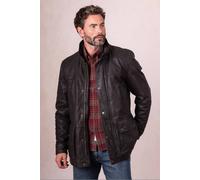 Lakeland Leather Men's 'Strands' Leather Coat in Brown | Size: 38 Lakeland Leather Brown 38