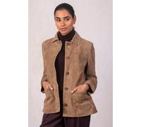 Lakeland Leather 'milnthorpe' Suede Jacket In Brown Brown 16
