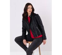 Lakeland Leather 'nicola Iii' Leather Biker Jacket In Black Black 8