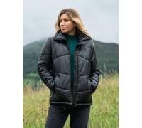 Lakeland Leather 'parton' Leather Padded Jacket In Black Black 10