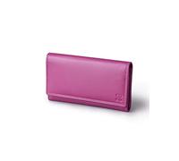 Lakeland Leather Real Leather Large Purse in Bold Cranberry Pink