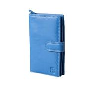 Lakeland Leather Real Leather Medium Tab Purse in Blue