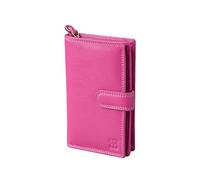Lakeland Leather Real Leather Medium Tab Purse in Cranberry Pink