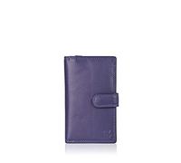 Lakeland Leather Real Leather Medium Tab Purse in Purple