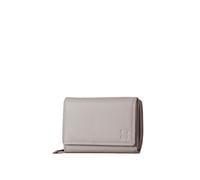 Lakeland Leather Small Leather Purse with RFID Protection - Compact Flap-Over Wallet with Card Slots, Coin Compartment & Note Pocket - Premium Textured Leather (Grey)