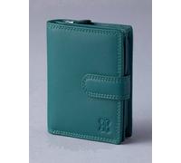Lakeland Leather Small Leather Tab Purse In Teal Teal One Size