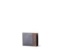 Lakeland Leather Stitch Bi-Fold Wallet for Men - RFID Protected Brown Leather Wallet with Coin Pocket, ID Window & 6 Card Slots - Classic Slim Design