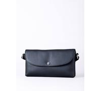 Lakeland Leather 'tawns' Leather Mini Flapover Bag In Black Black One Size