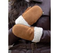 Lakeland Leather Women's Classic Sheepskin Mittens in Tan